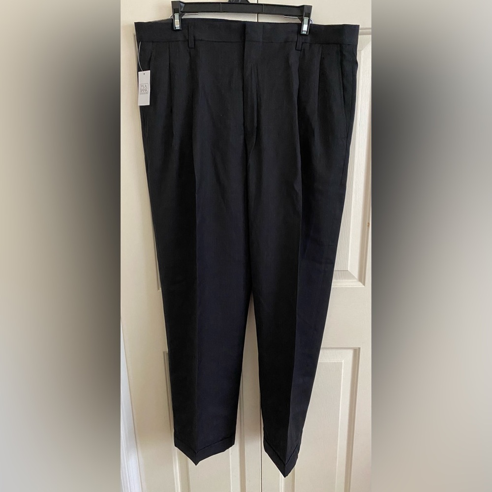 Charcoal gray Jos. A. Bank 100% wool traveler dress pants